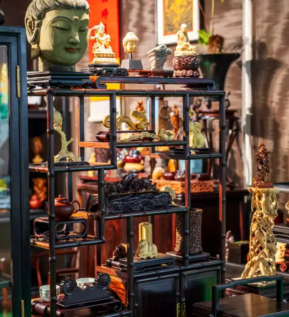 stunning-display-intricate-decorative-items-artistic-setting